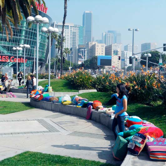 Wish I Were Here by Darlyn Susan Yee with Yarn Bombing Los Angeles and Un-Space Ground